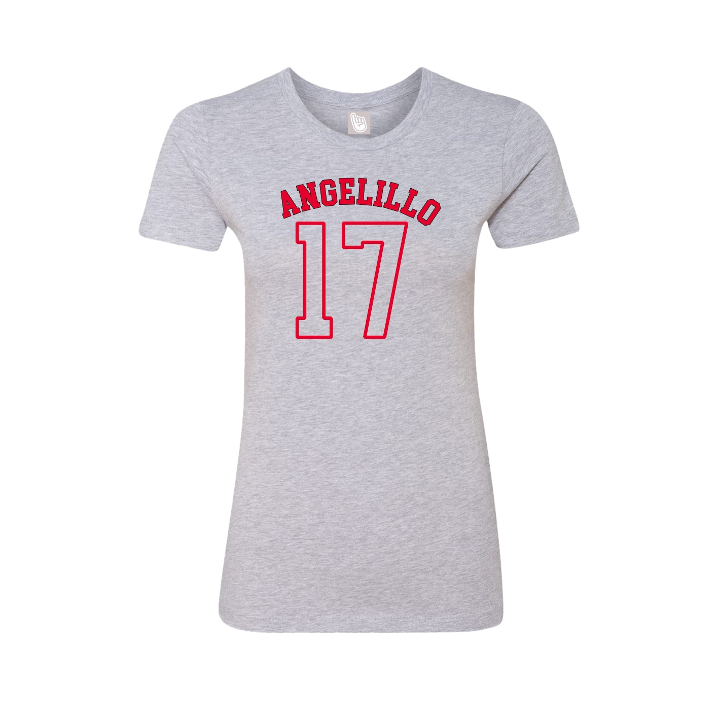 Fitted Women's Tee — Shirsey Arch in Grey