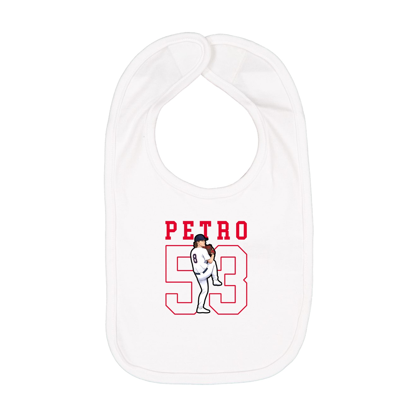 Infant Bib — Shirsey in White