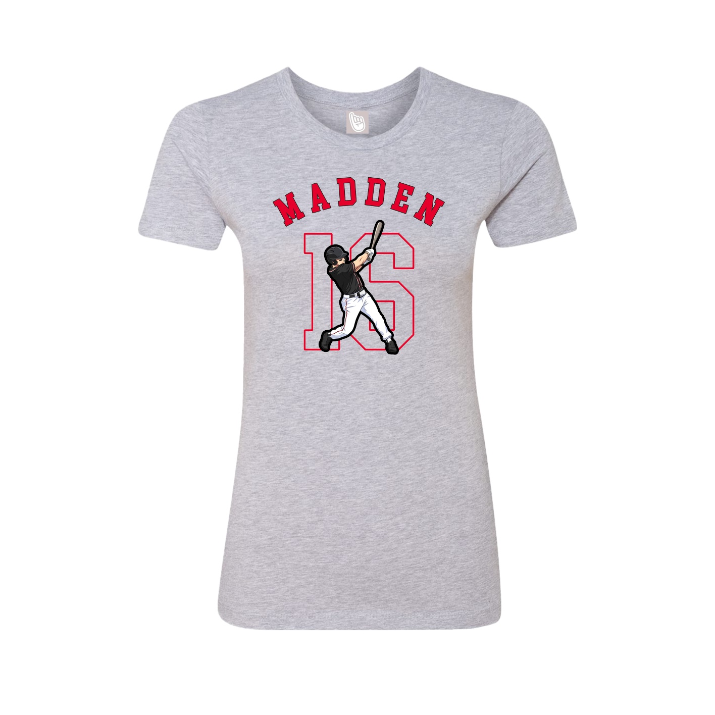 Fitted Women's Tee — Shirsey Arch in Grey