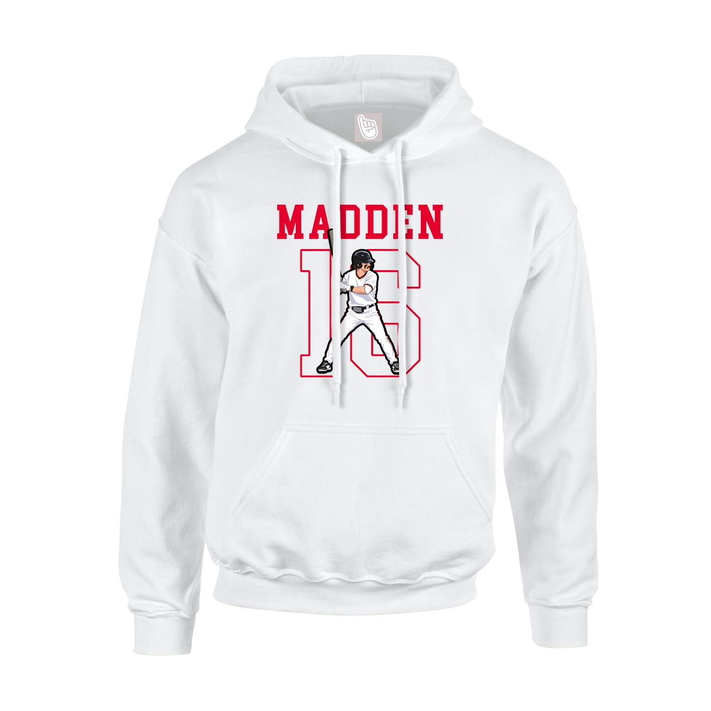 Hoodie — Shirsey in White