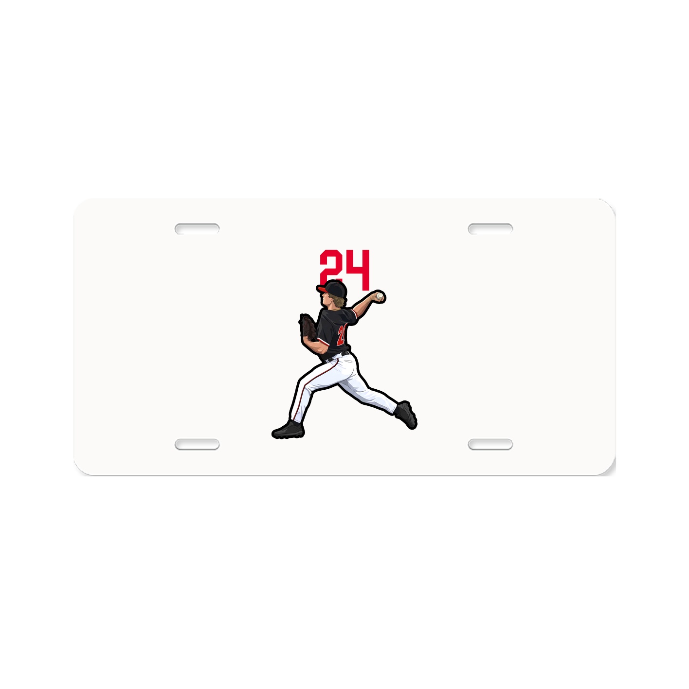 License Plate — Number Top in Classic