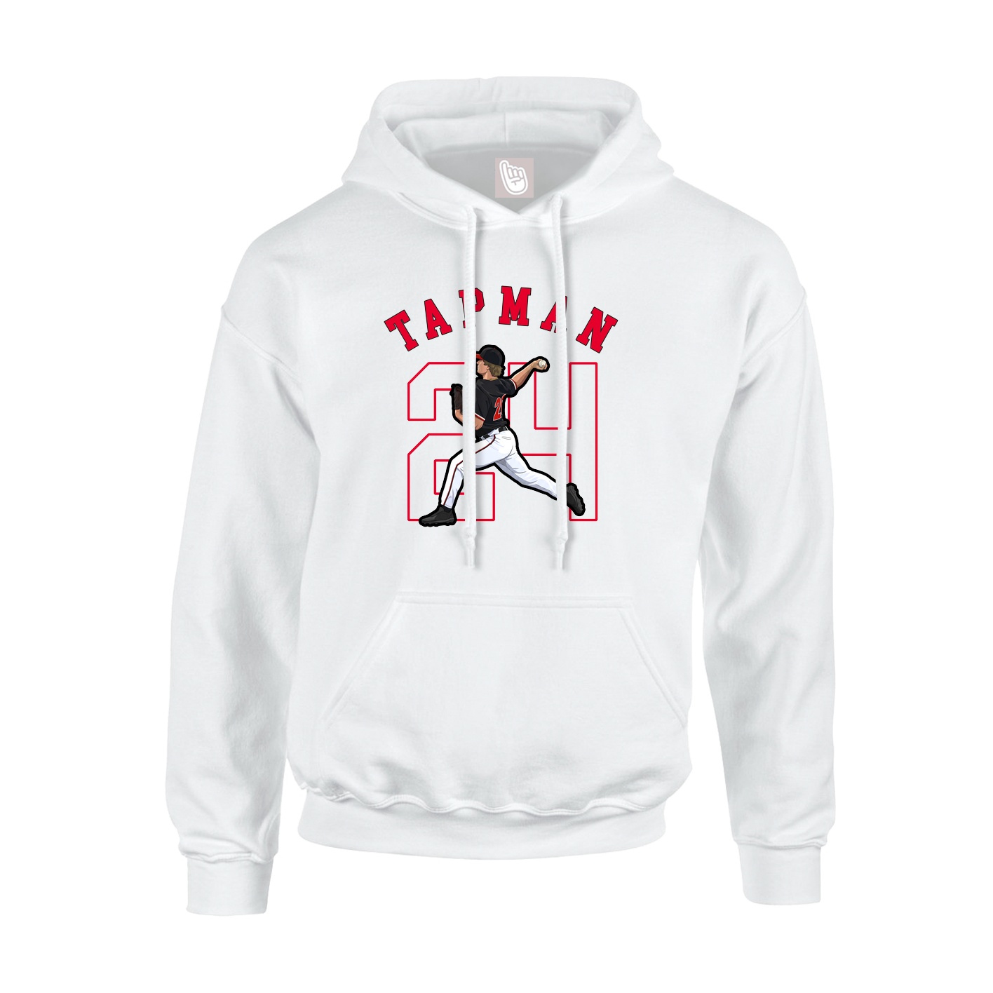 Youth Hoodie — Shirsey Arch in White