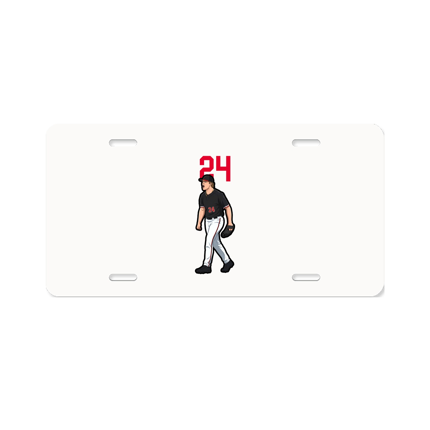 License Plate — Number Top in Classic