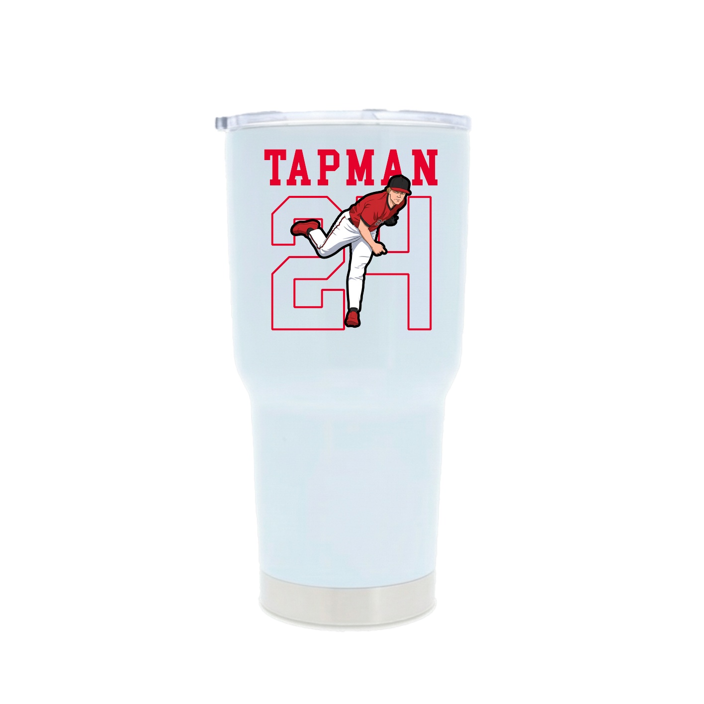 30oz Stainless Steel Tumbler — Shirsey in White