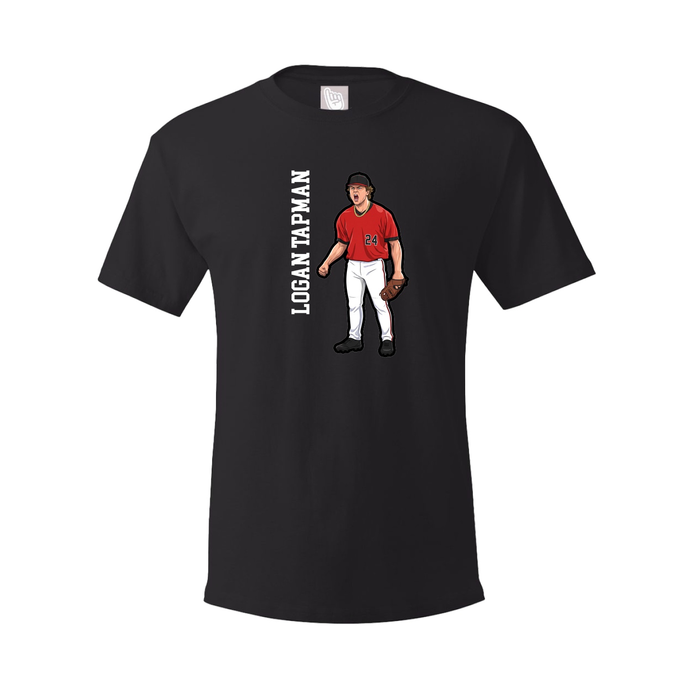 Tee — Name Vertical in Black