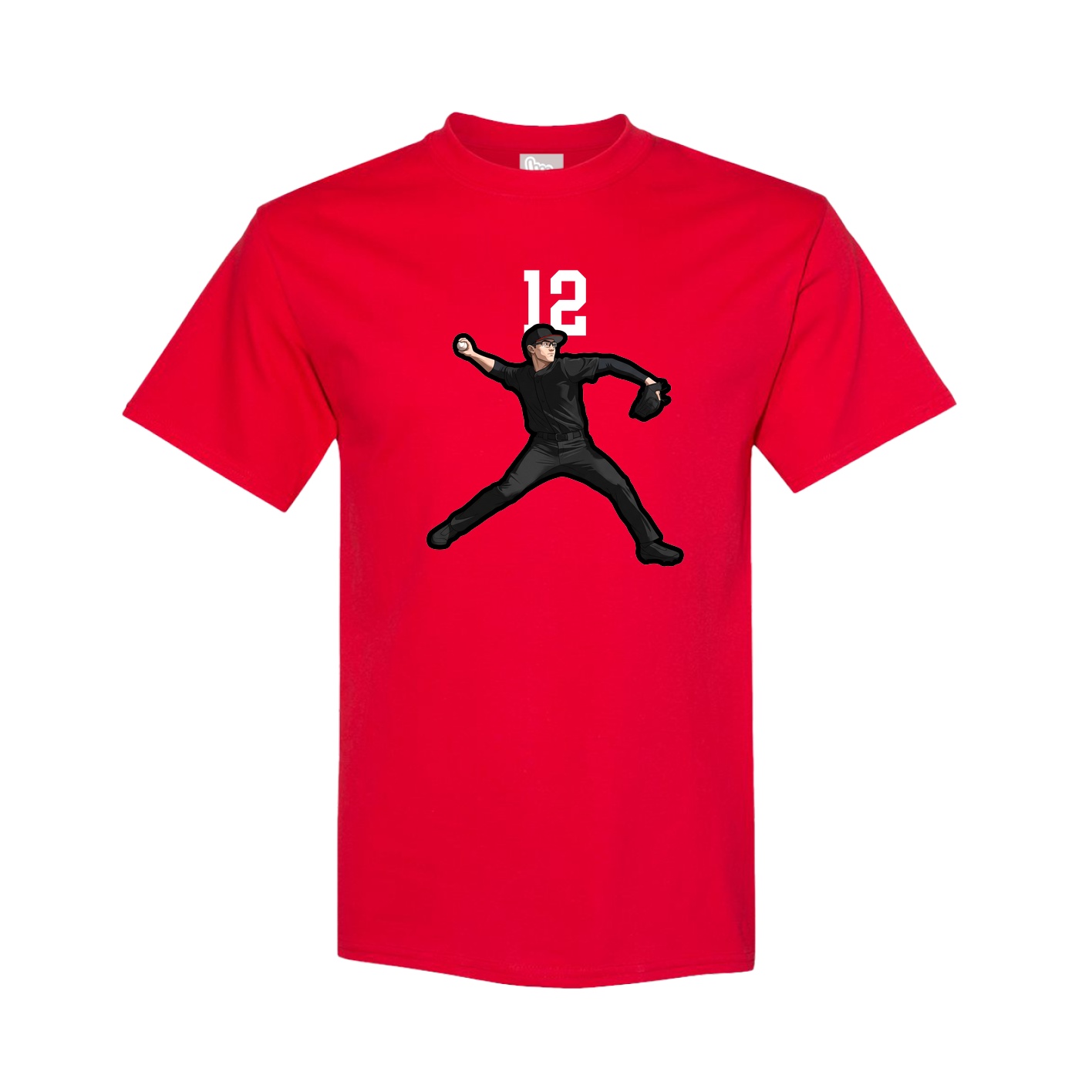 Youth Tee — Number Top in Red