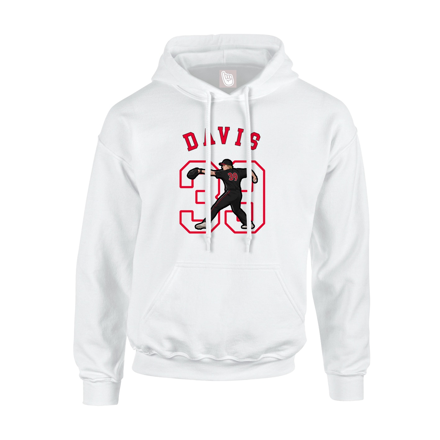 Youth Hoodie — Shirsey Arch in White