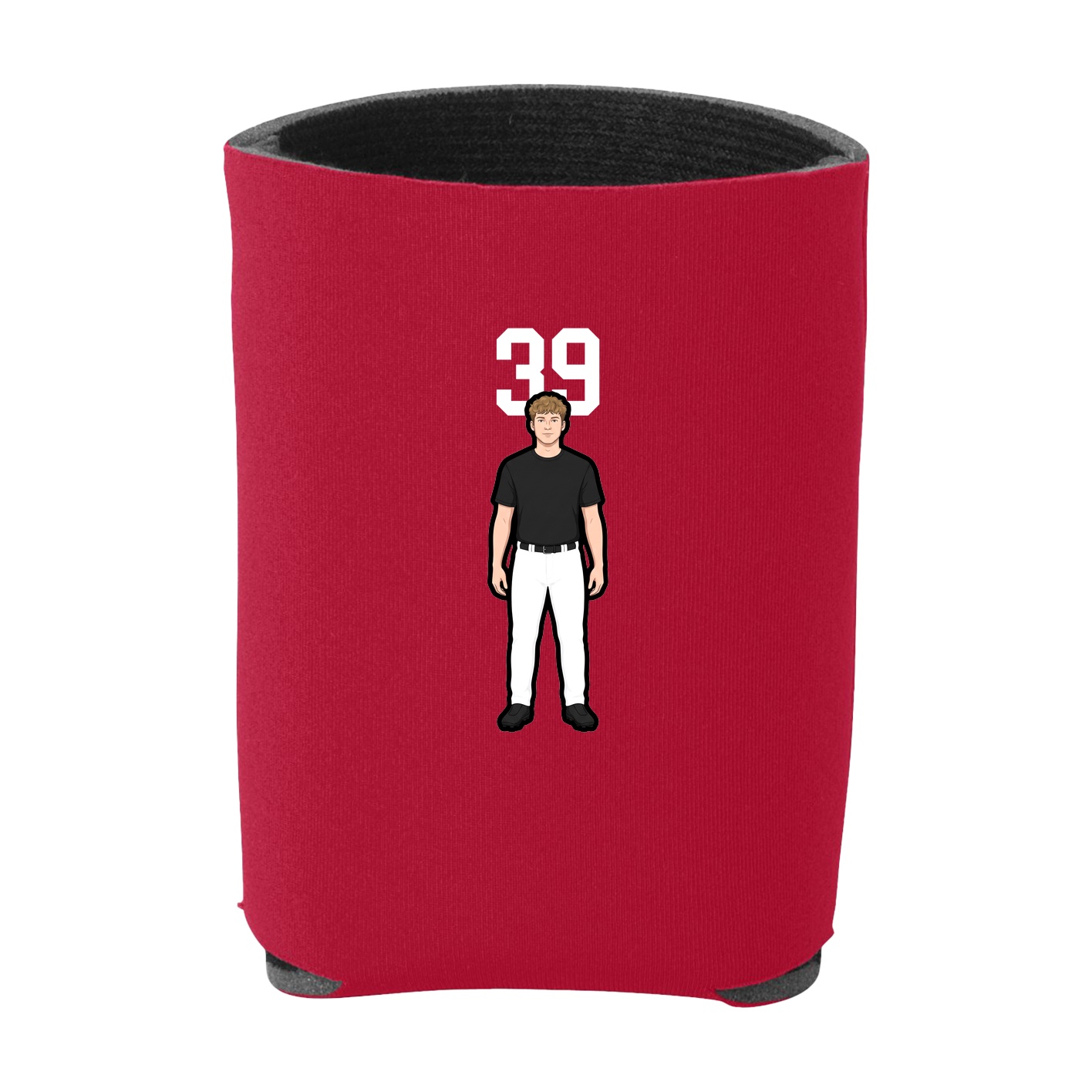 Can Holder — Number Top in Red