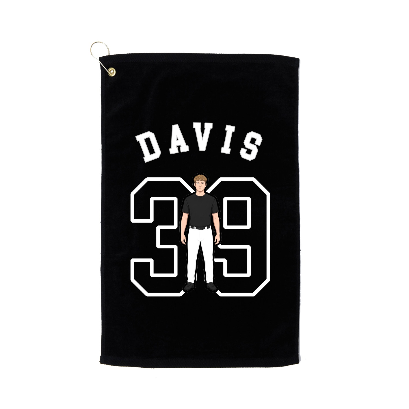 Golf Towel — Shirsey Arch in Black