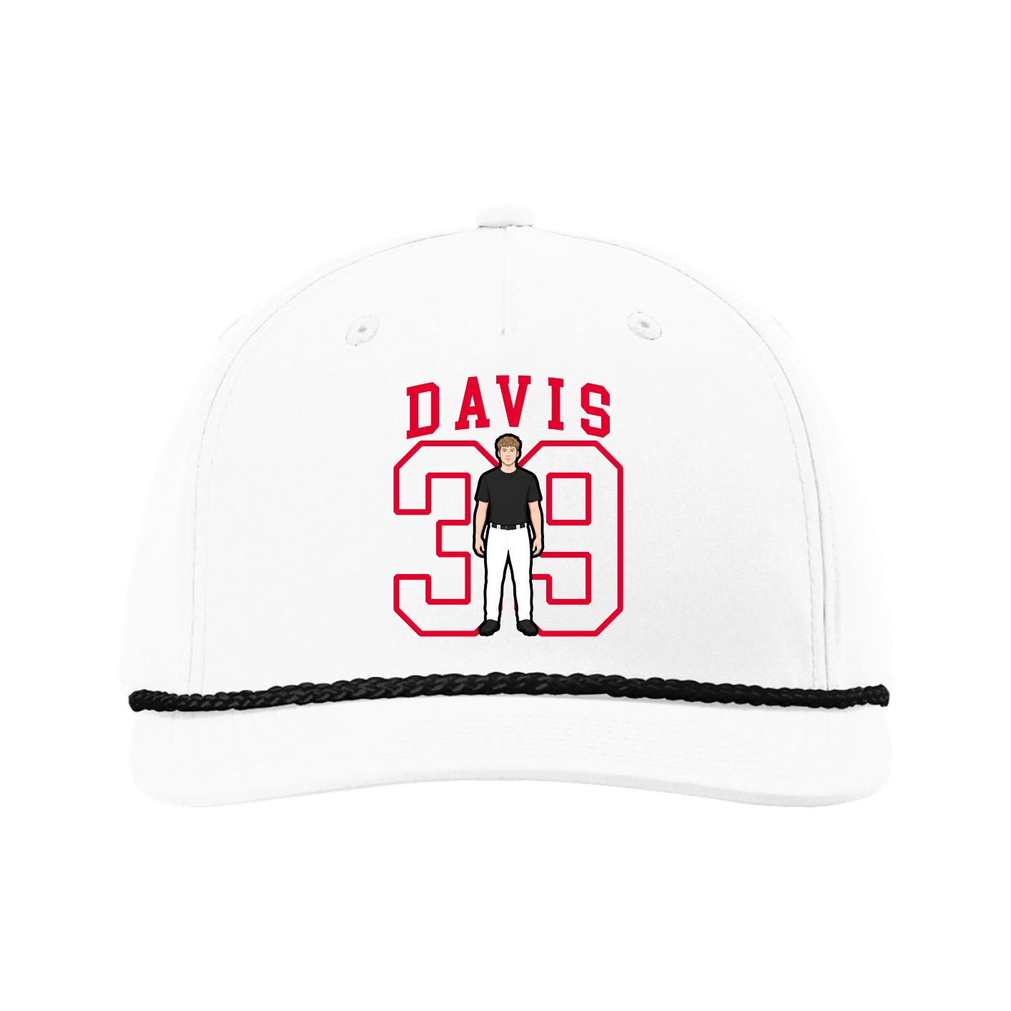 Five-Panel Classic Rope Cap — Shirsey in White