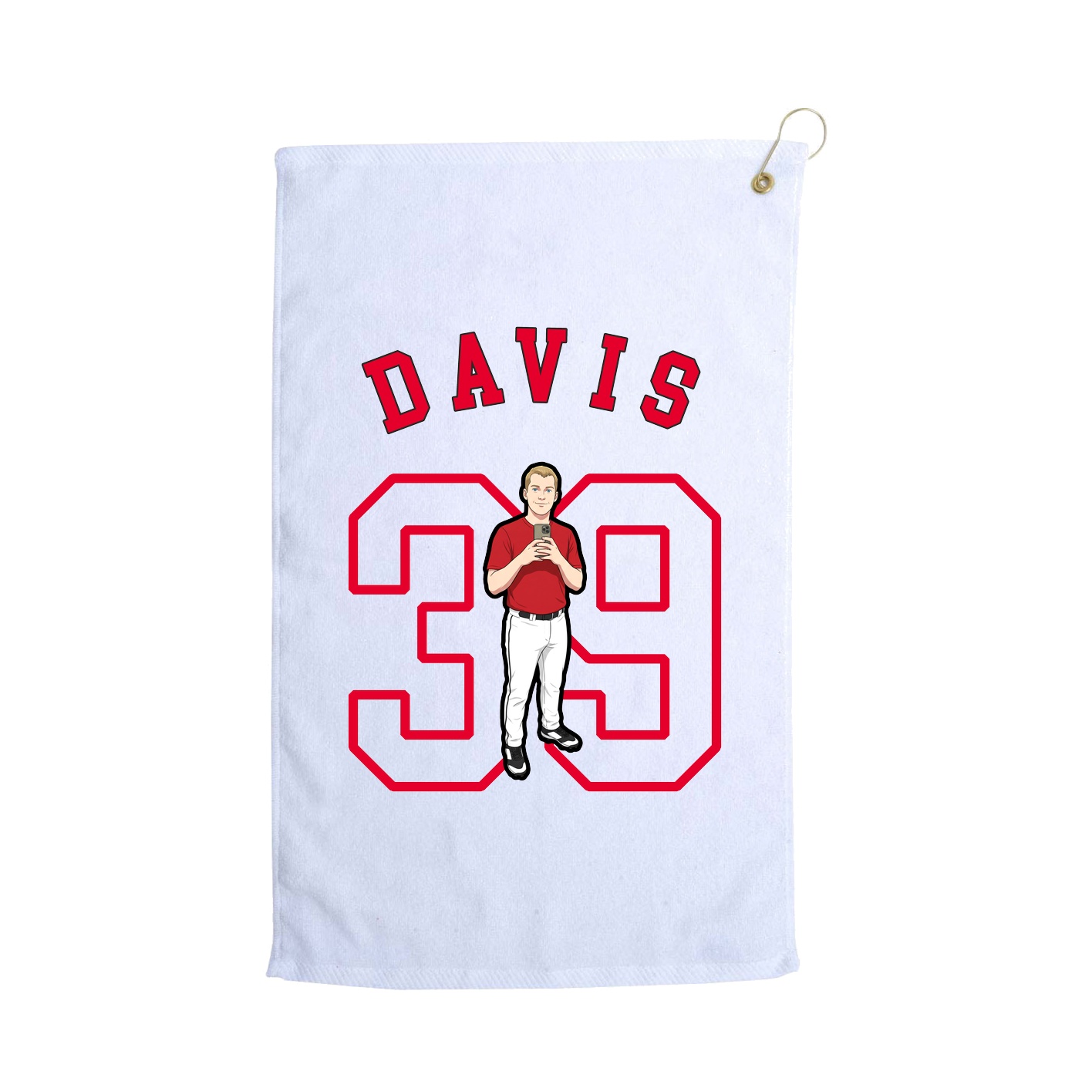 Golf Towel — Shirsey Arch in White