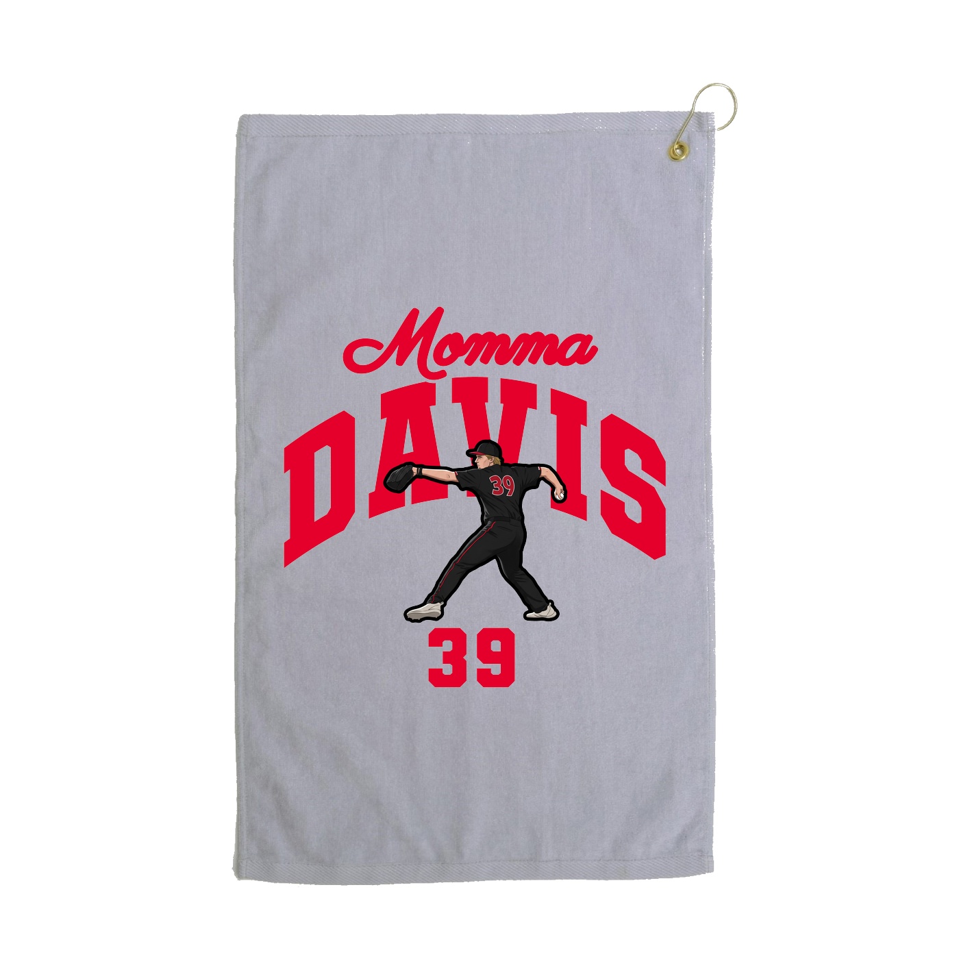 Golf Towel — Mothers Day Arch in Grey