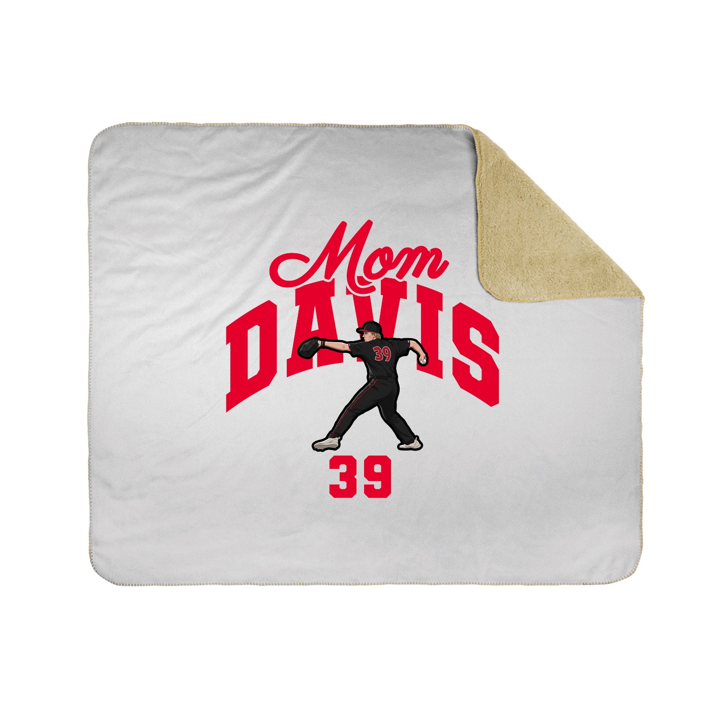 Throw Blanket — Mothers Day Arch in White