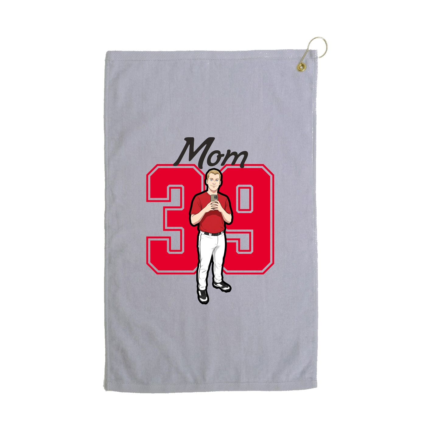 Golf Towel — Mothers Day Shirsey in Grey