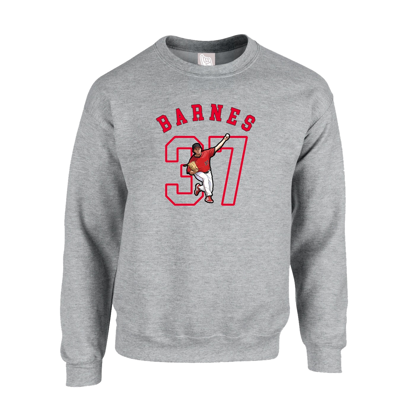 Fleece Crew — Shirsey Arch in Grey