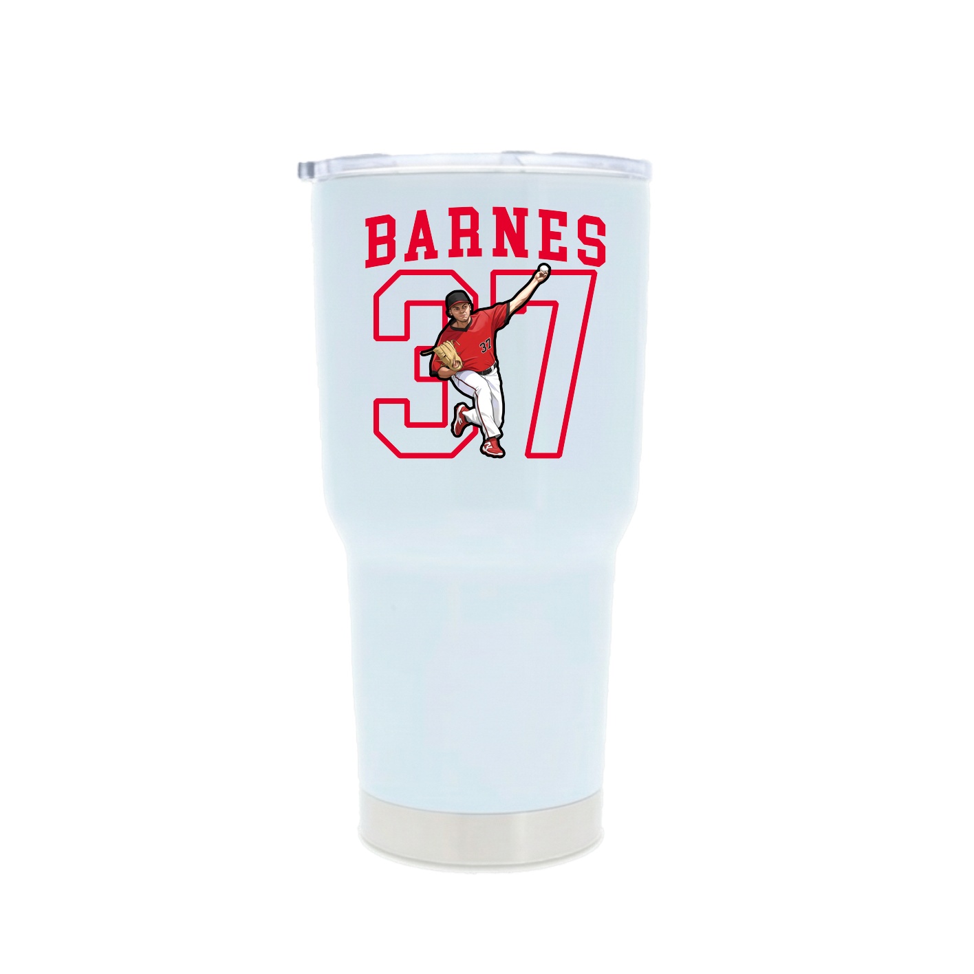 30oz Stainless Steel Tumbler — Shirsey in White