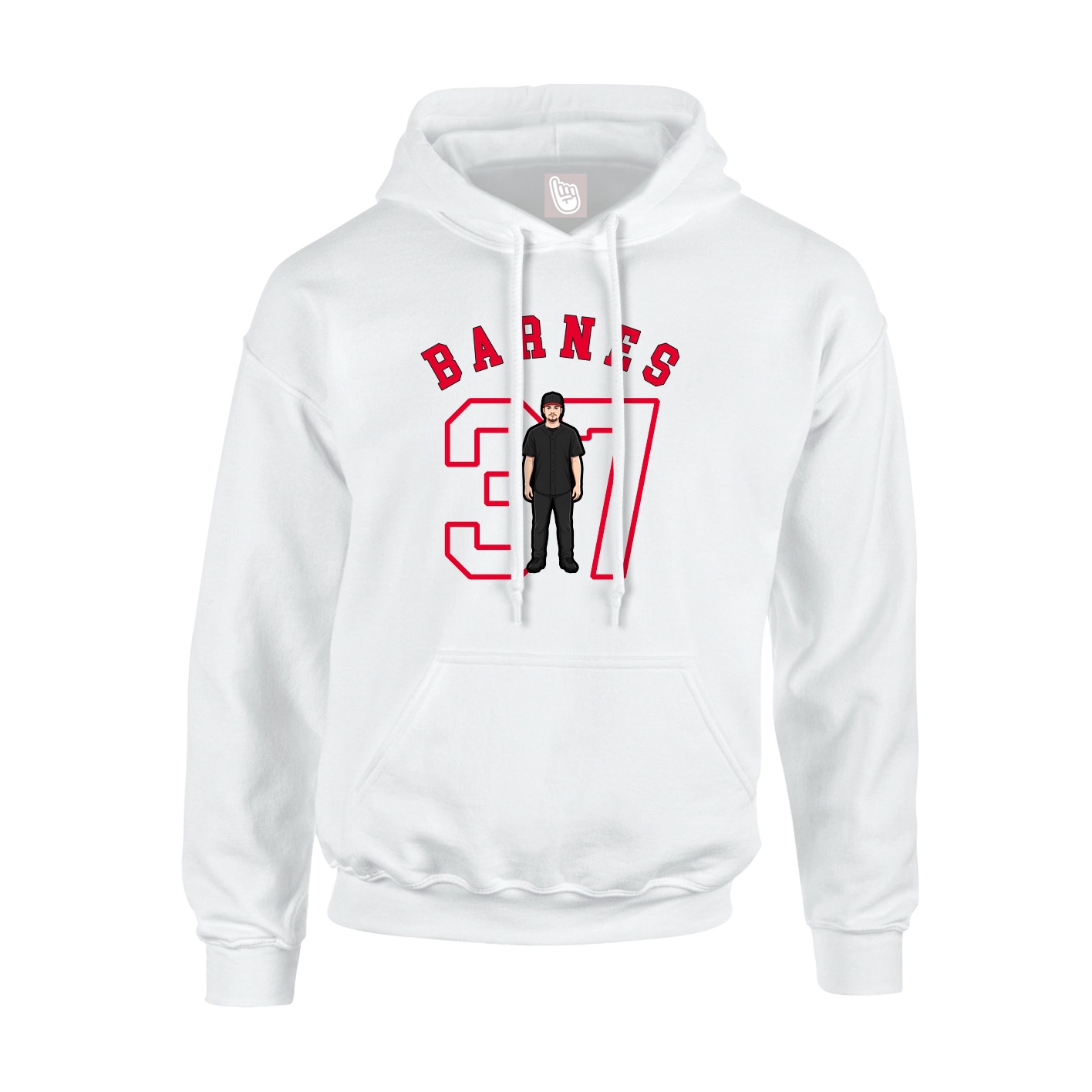 Youth Hoodie — Shirsey Arch in White
