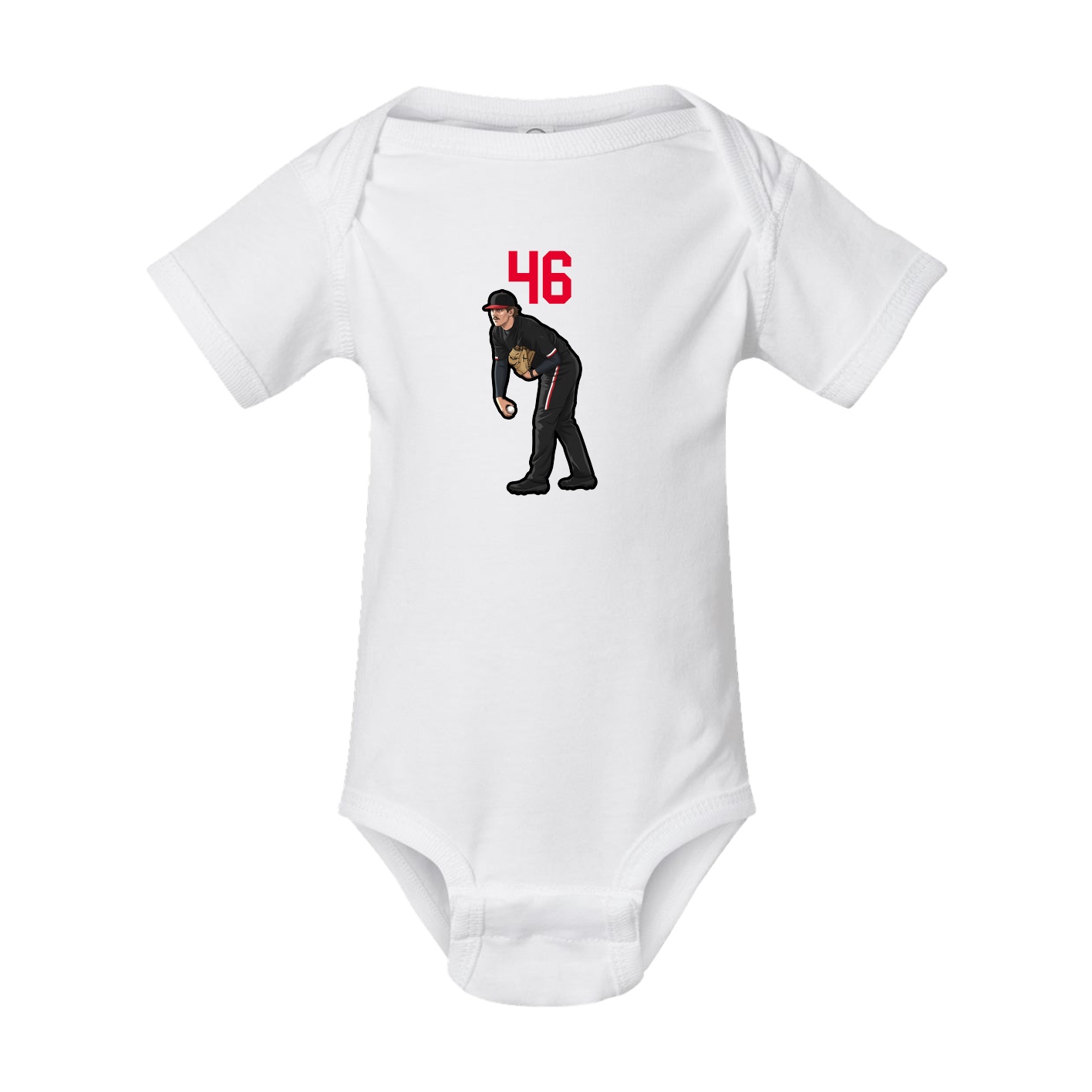 Baby Onesie — Number Top in White