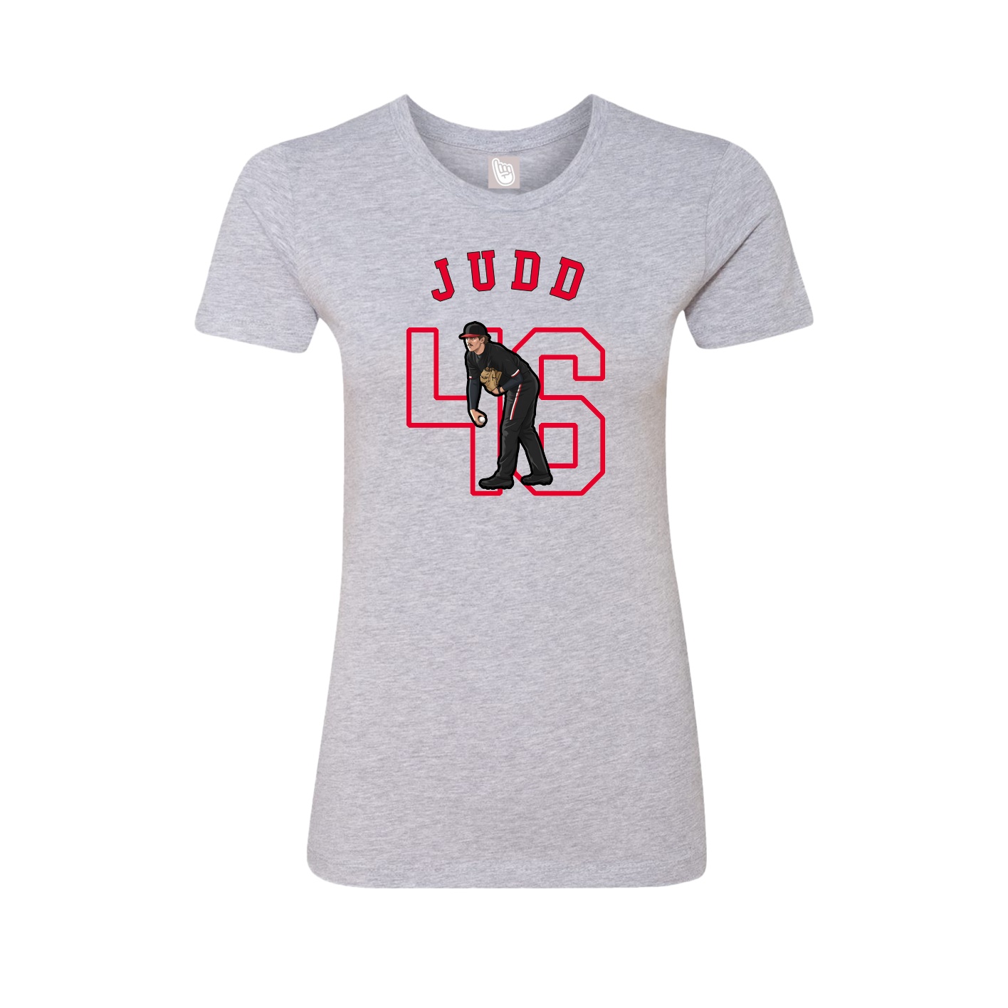 Fitted Women's Tee — Shirsey Arch in Grey