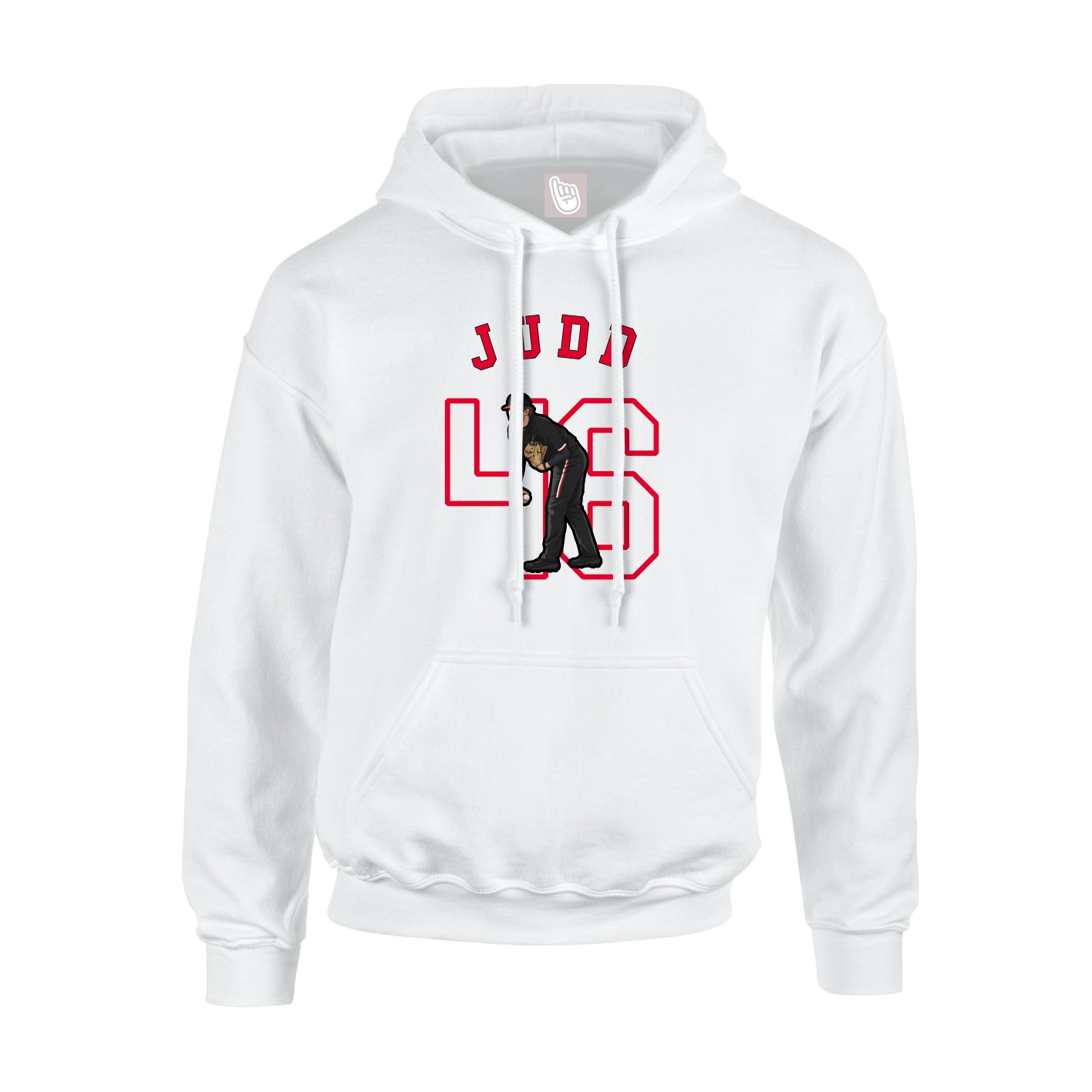 Youth Hoodie — Shirsey Arch in White