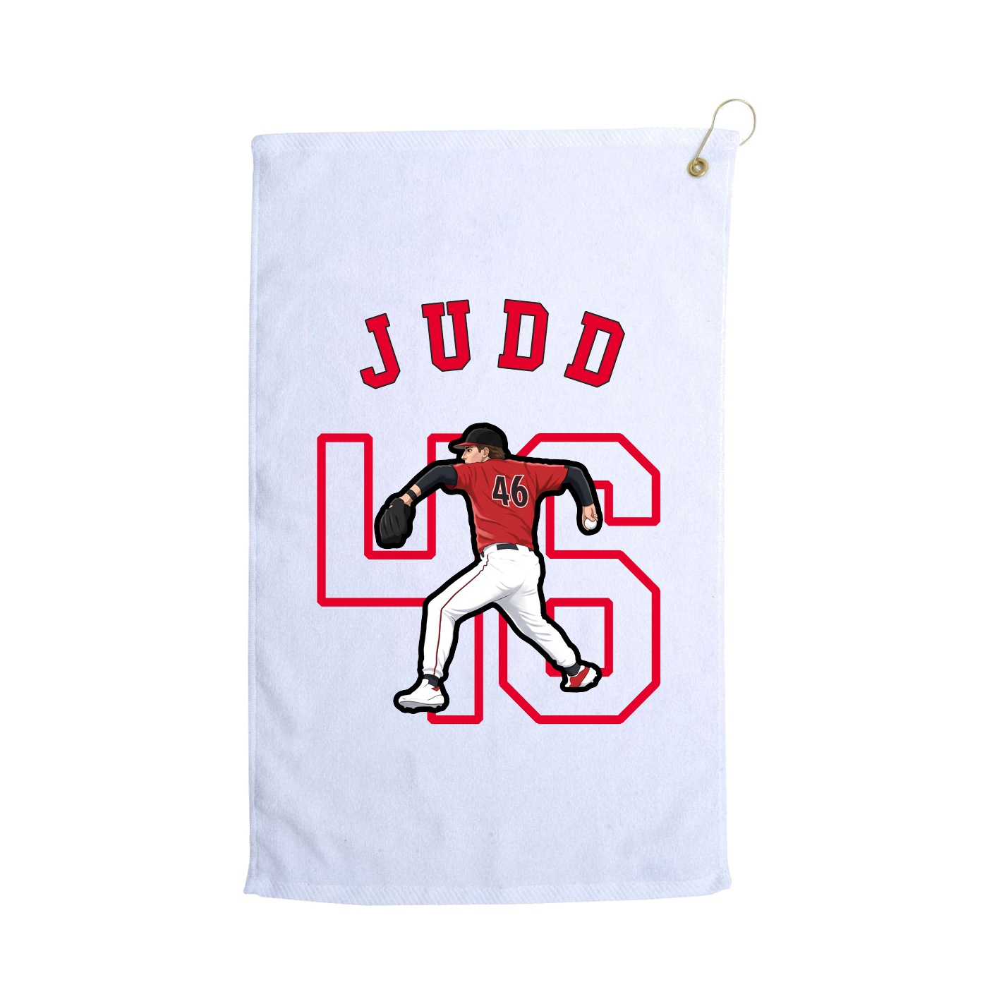 Golf Towel — Shirsey Arch in White