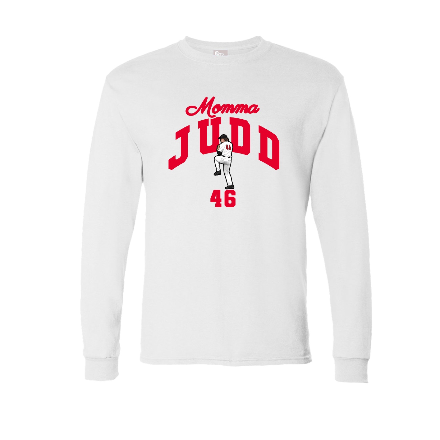 Long Sleeve Tee — Mothers Day Arch in White