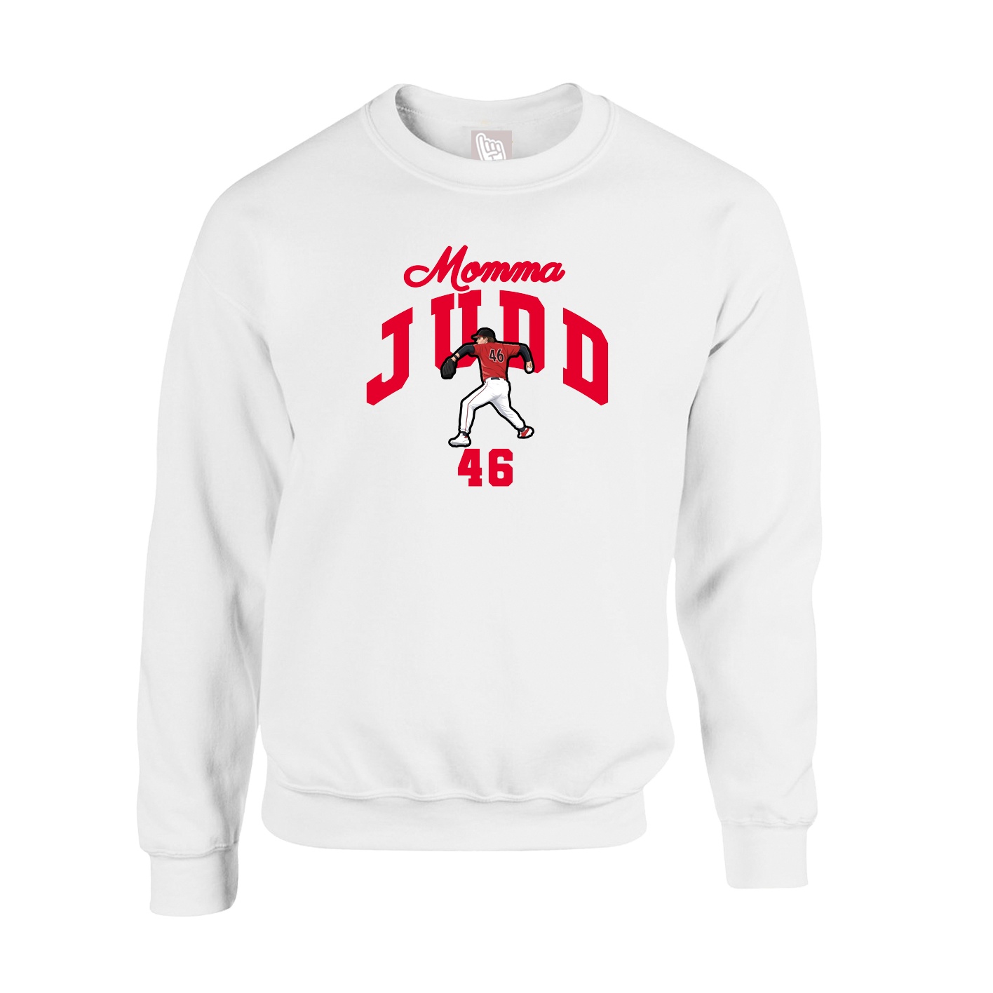 Fleece Crew — Mothers Day Arch in White