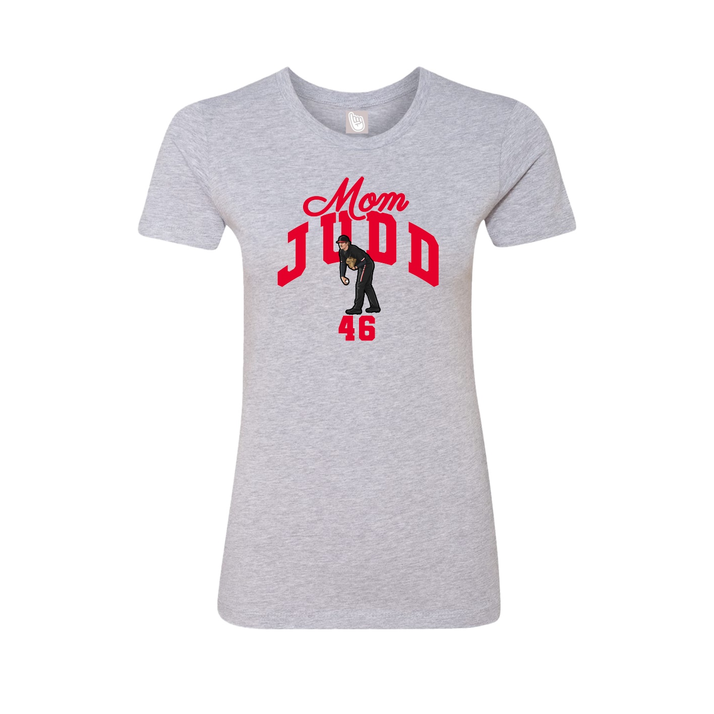 Womens Tee — Mothers Day Arch in Grey