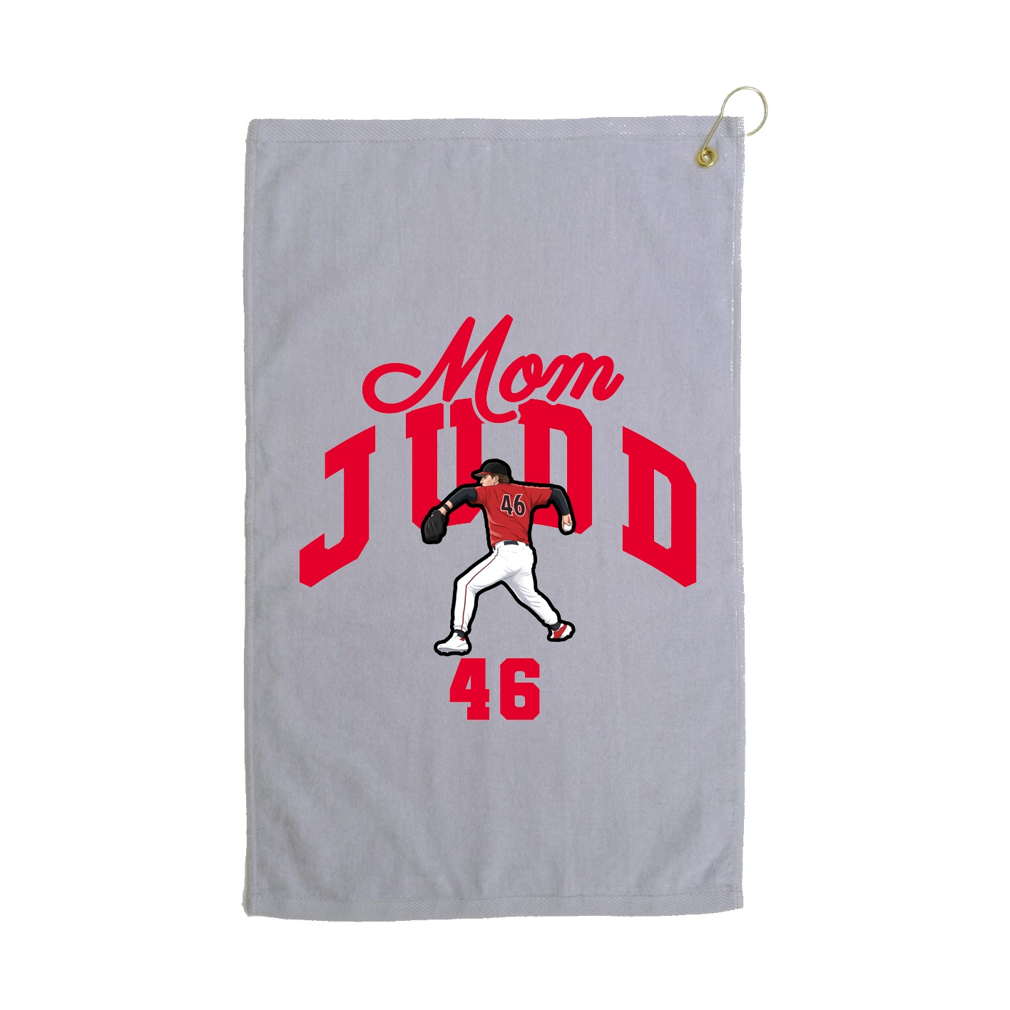 Golf Towel — Mothers Day Arch in Grey