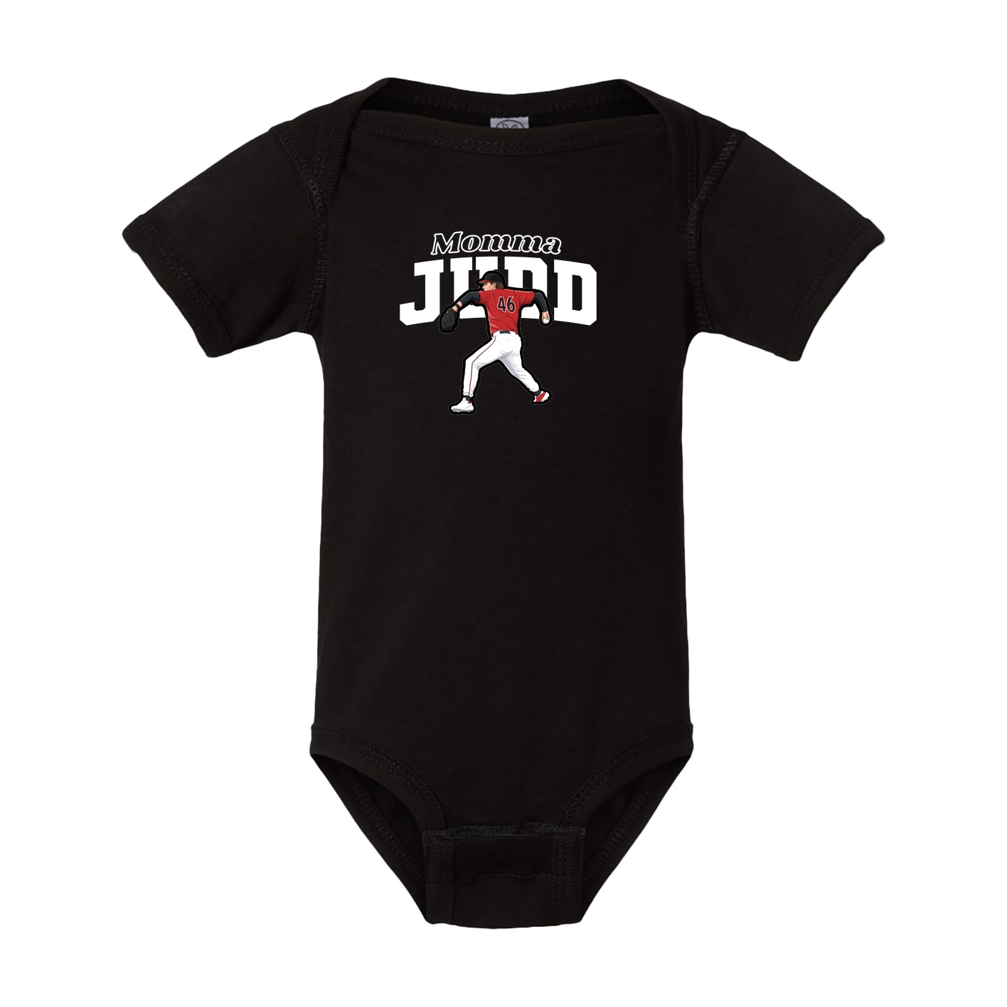 Baby Onesie — Mothers Day Block in Black