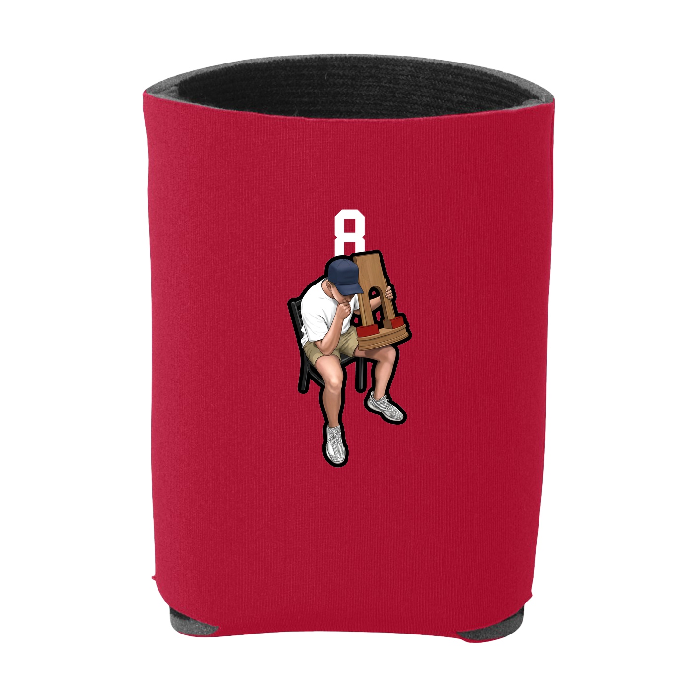 Can Holder — Number Top in Red