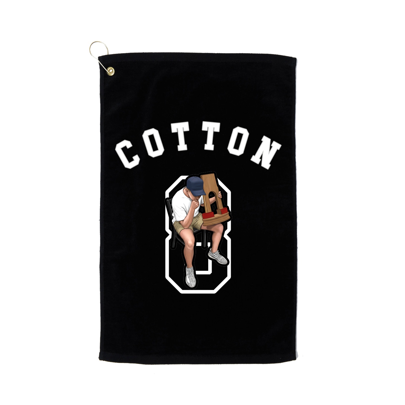Golf Towel — Shirsey Arch in Black