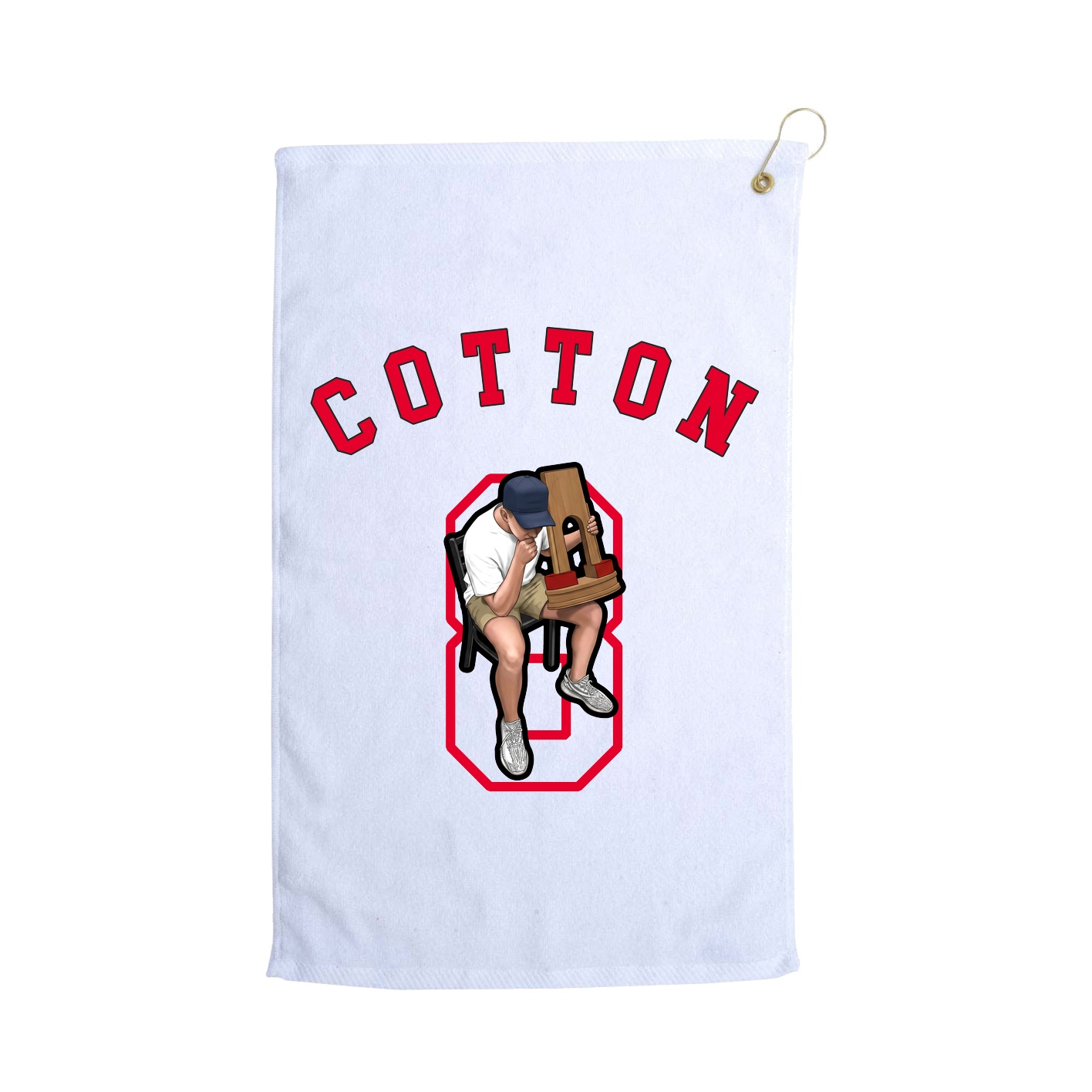 Golf Towel — Shirsey Arch in White