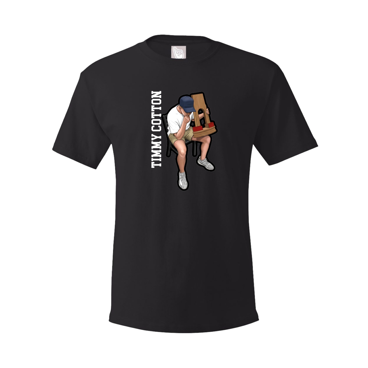 Youth Tee — Name Vertical in Black