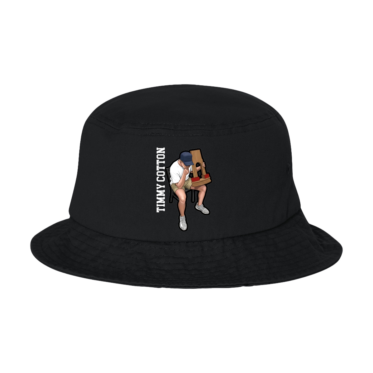 Bucket Cap — Name Vertical in Black