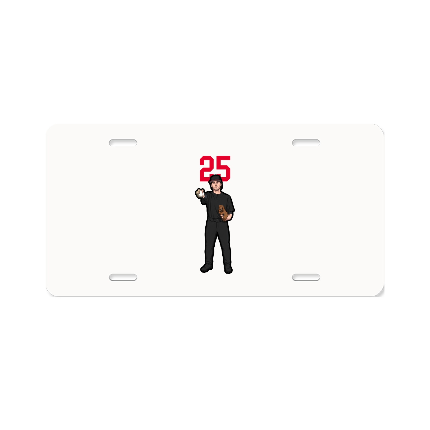 License Plate — Number Top in Classic
