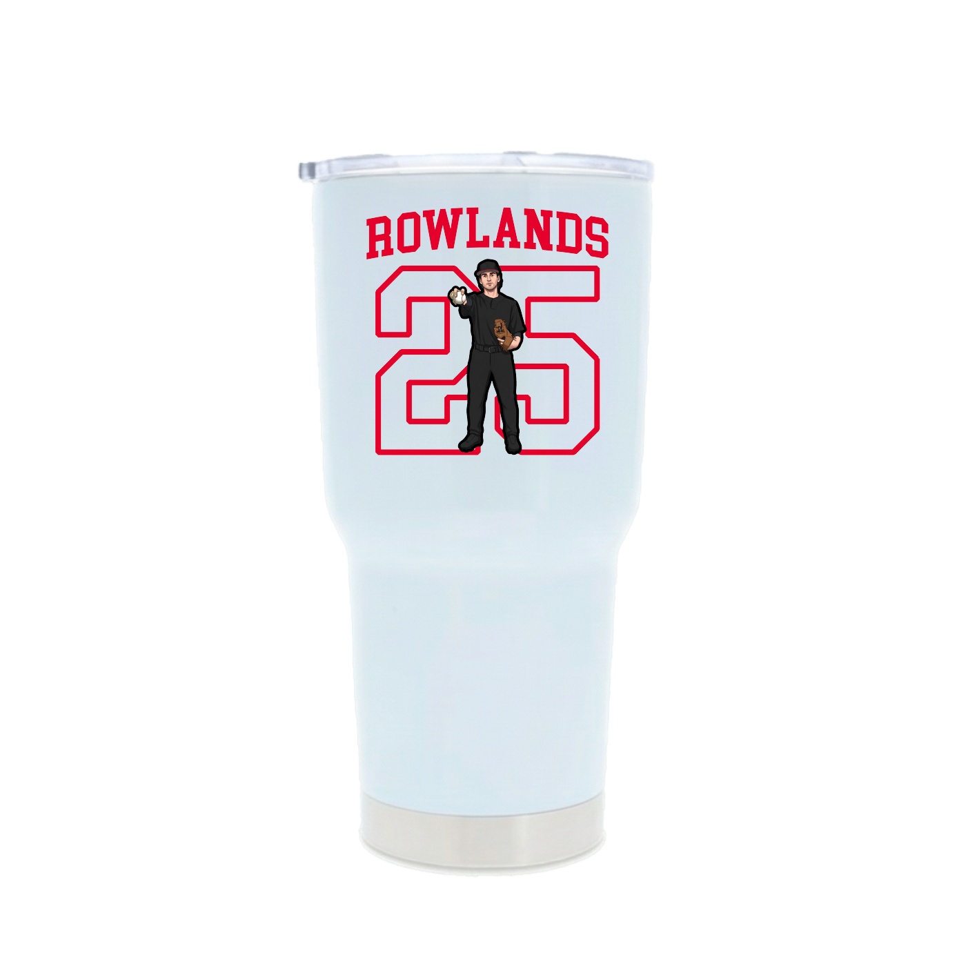 30oz Stainless Steel Tumbler — Shirsey in White