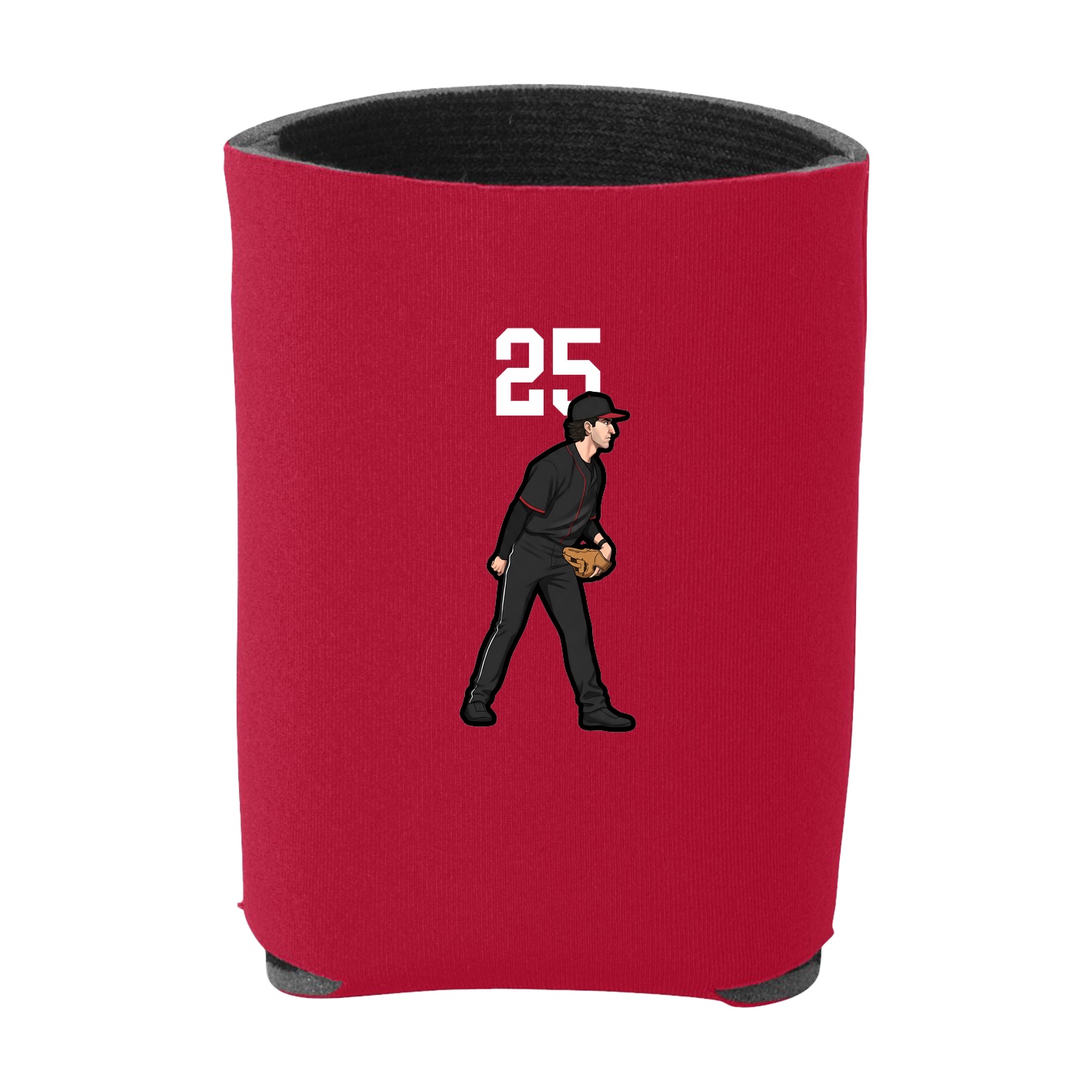 Can Holder — Number Top in Red