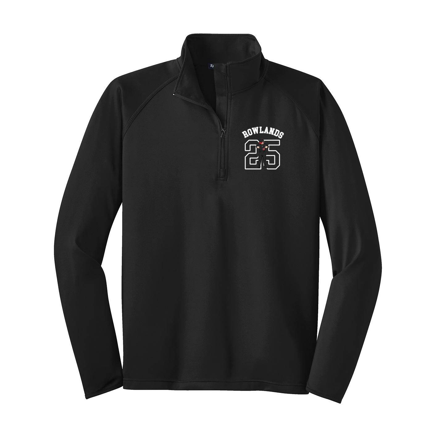 Q-Zip Pullover — Shirsey Arch in Black