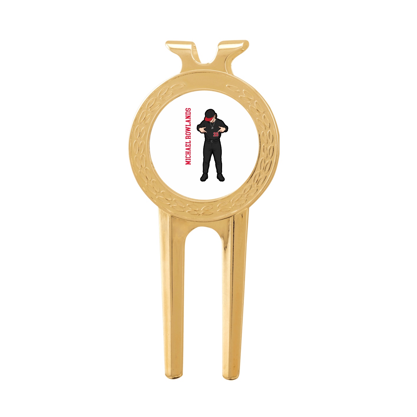 Divot Tool with Ball Marker — Name Vertical in Classic