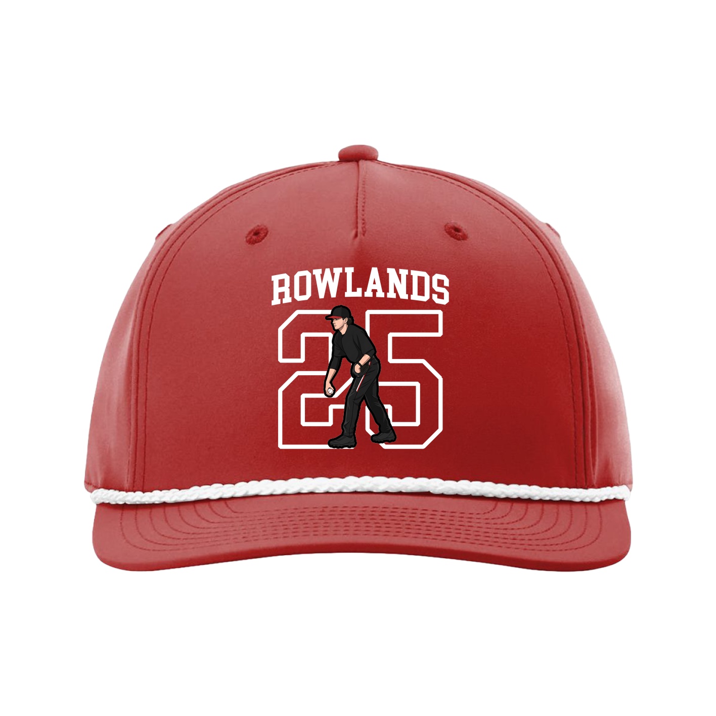 Five-Panel Classic Rope Cap — Shirsey in Red