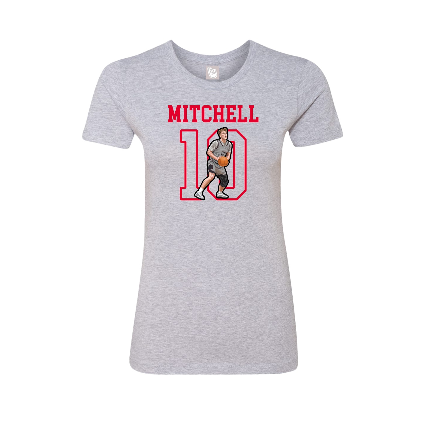 Fitted Women's Tee — Shirsey in Grey