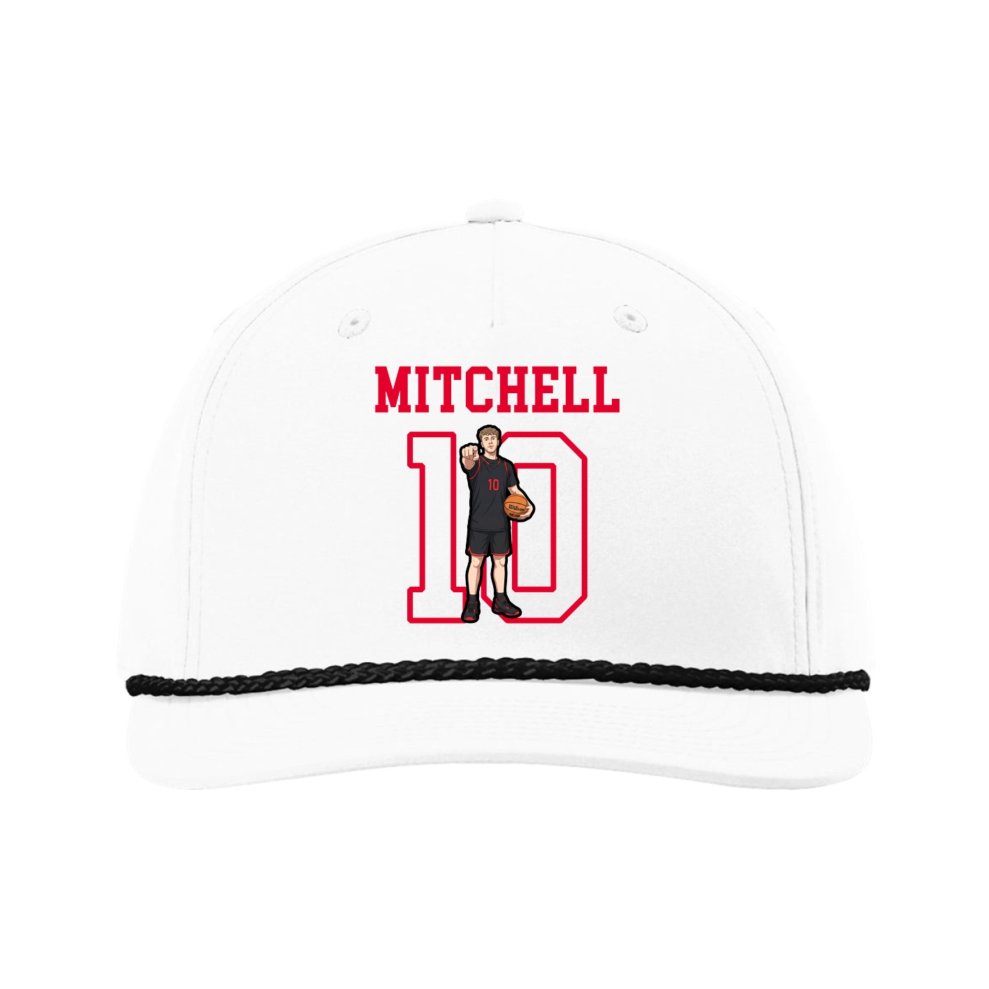 Five-Panel Classic Rope Cap — Shirsey in White
