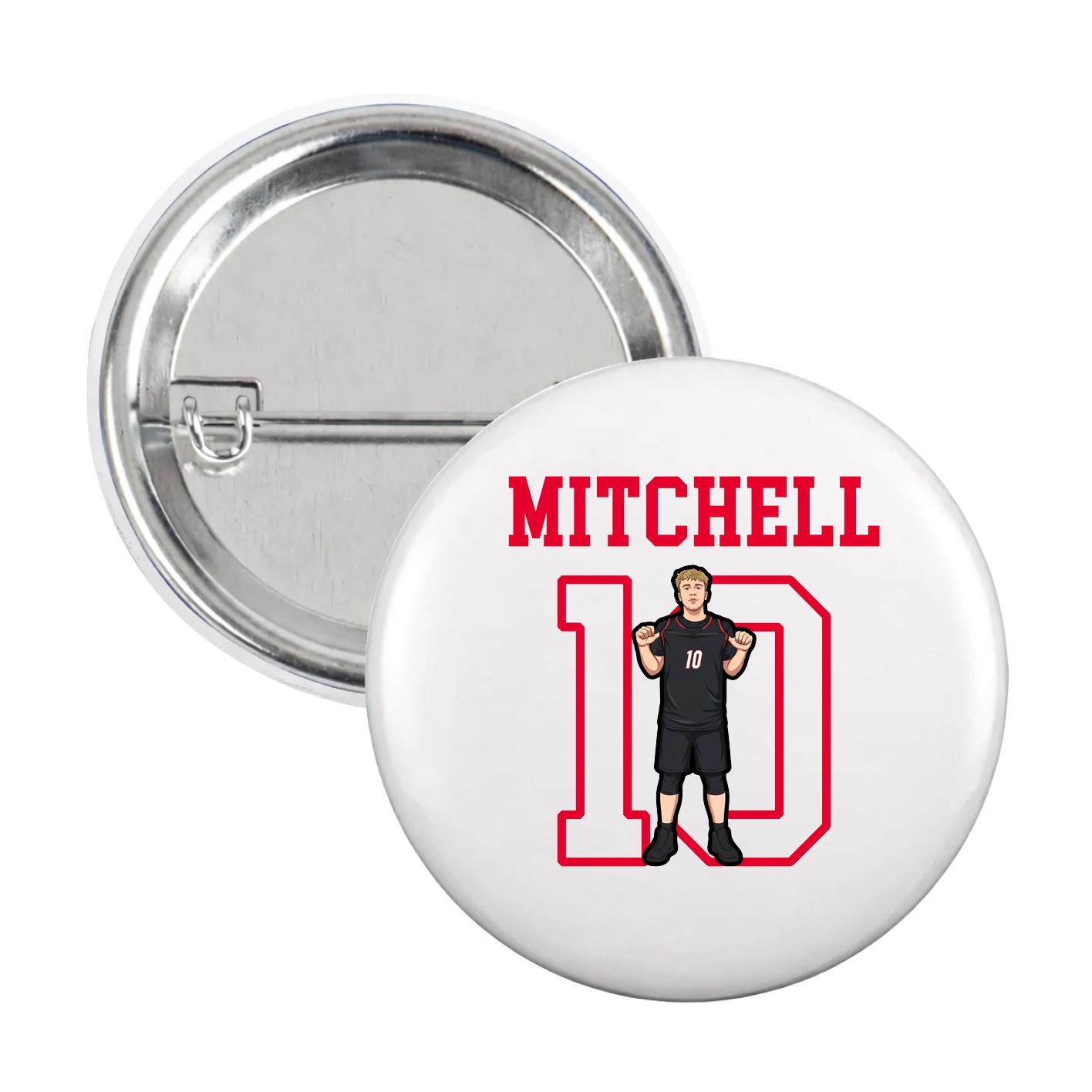 Game Day Button — Shirsey in White