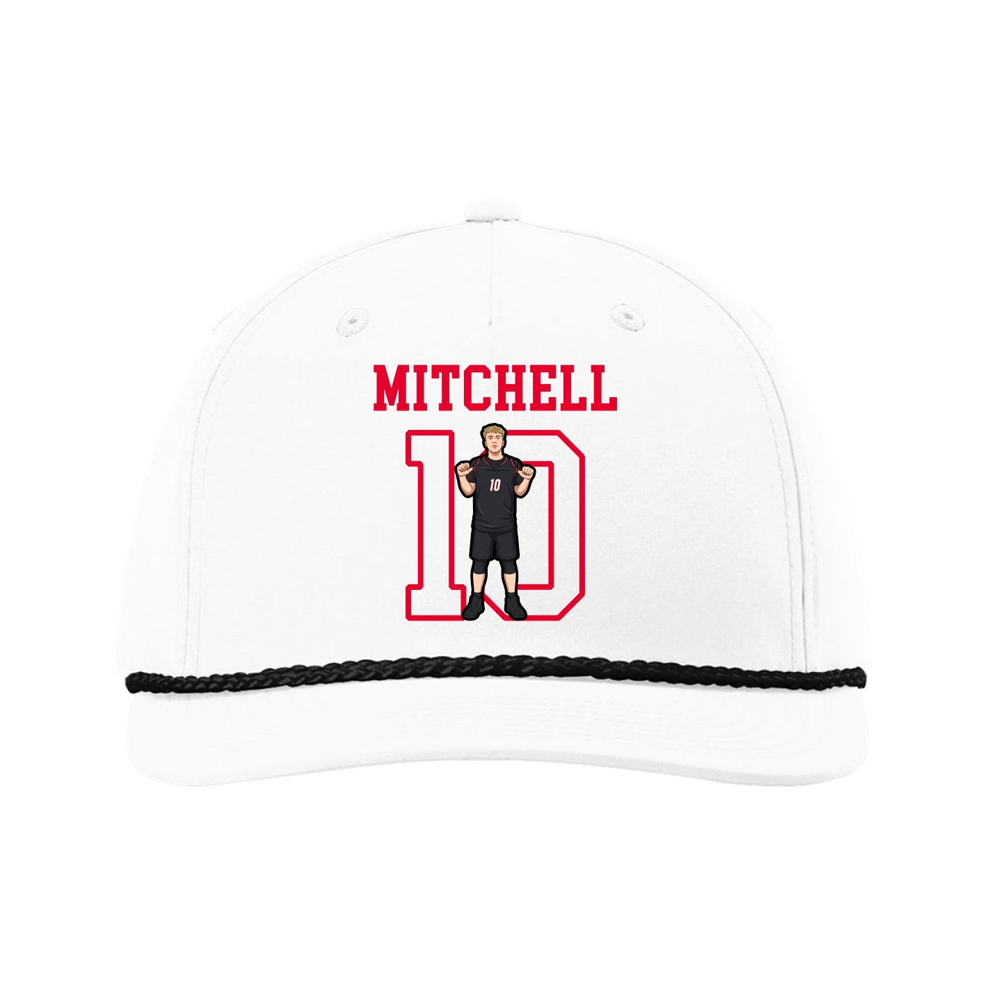 Five-Panel Classic Rope Cap — Shirsey in White