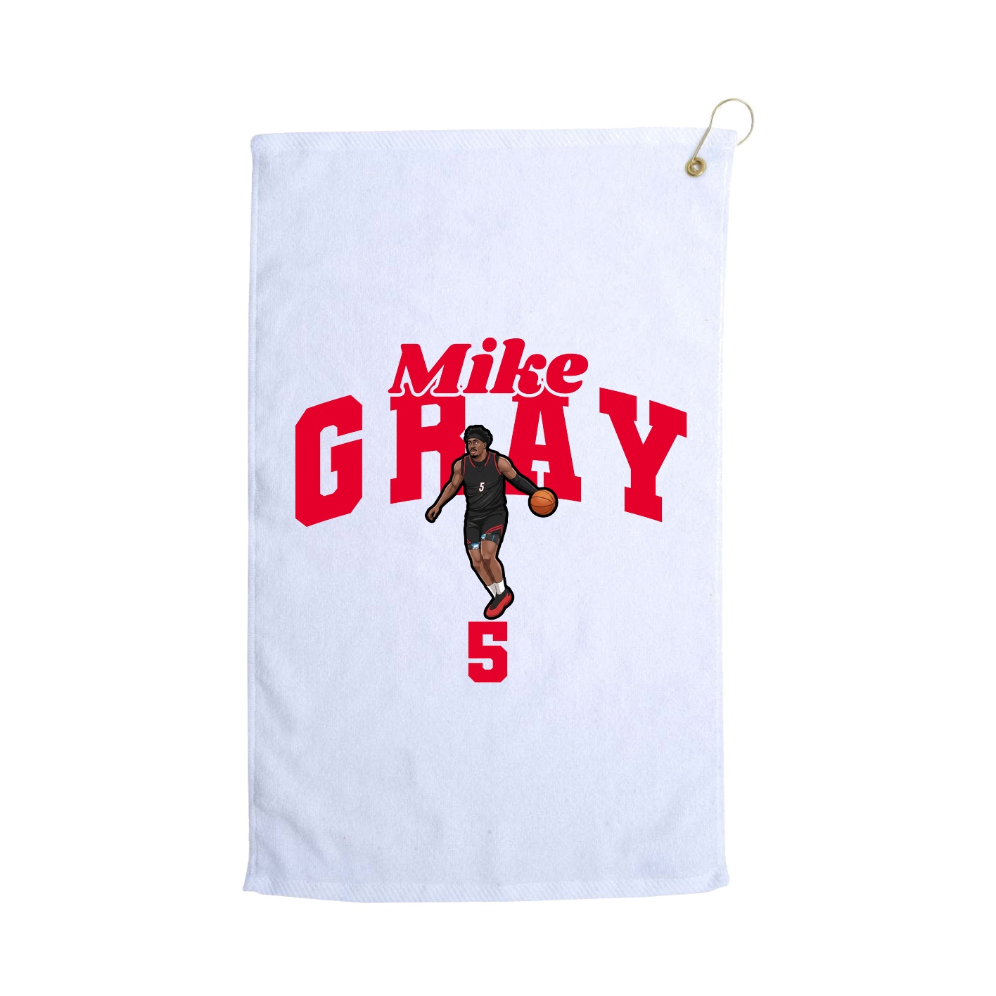 Golf Towel — Signature Arch in White