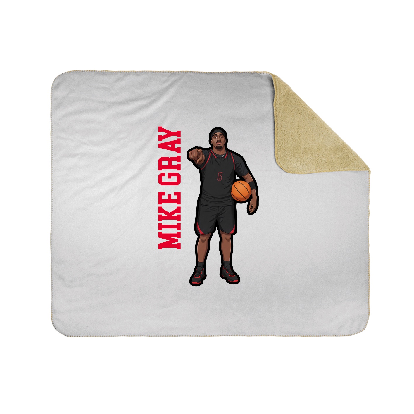 50x60 Sherpa Lined Throw Blanket