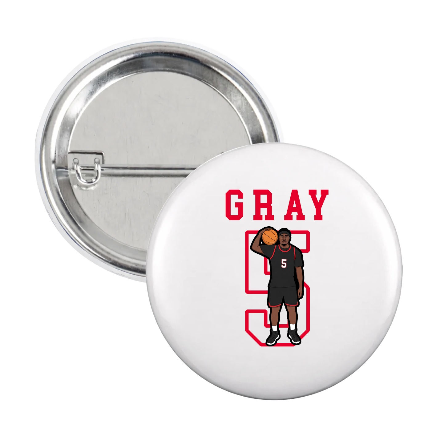 Game Day Button — Shirsey in White