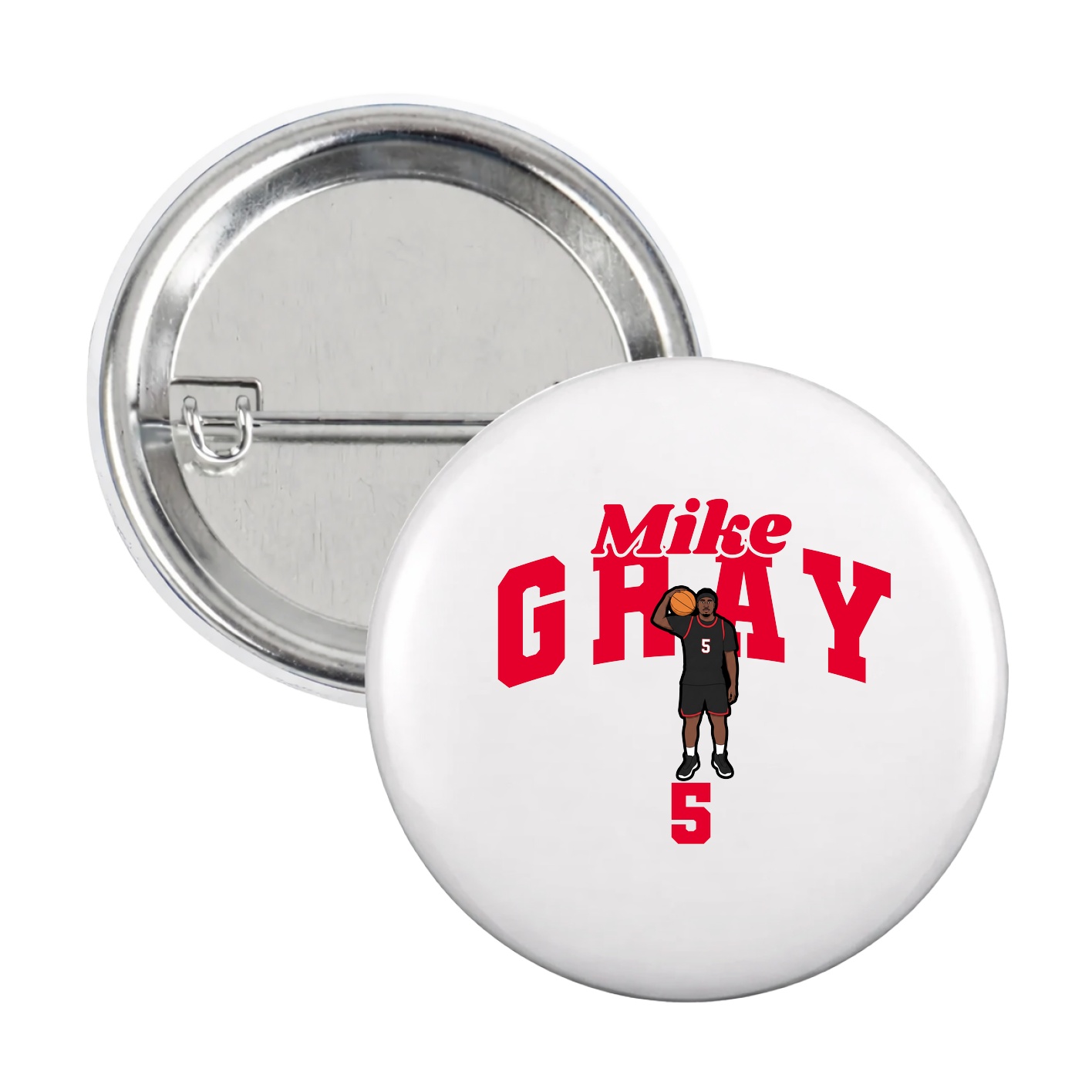 Game Day Button — Signature Arch in White