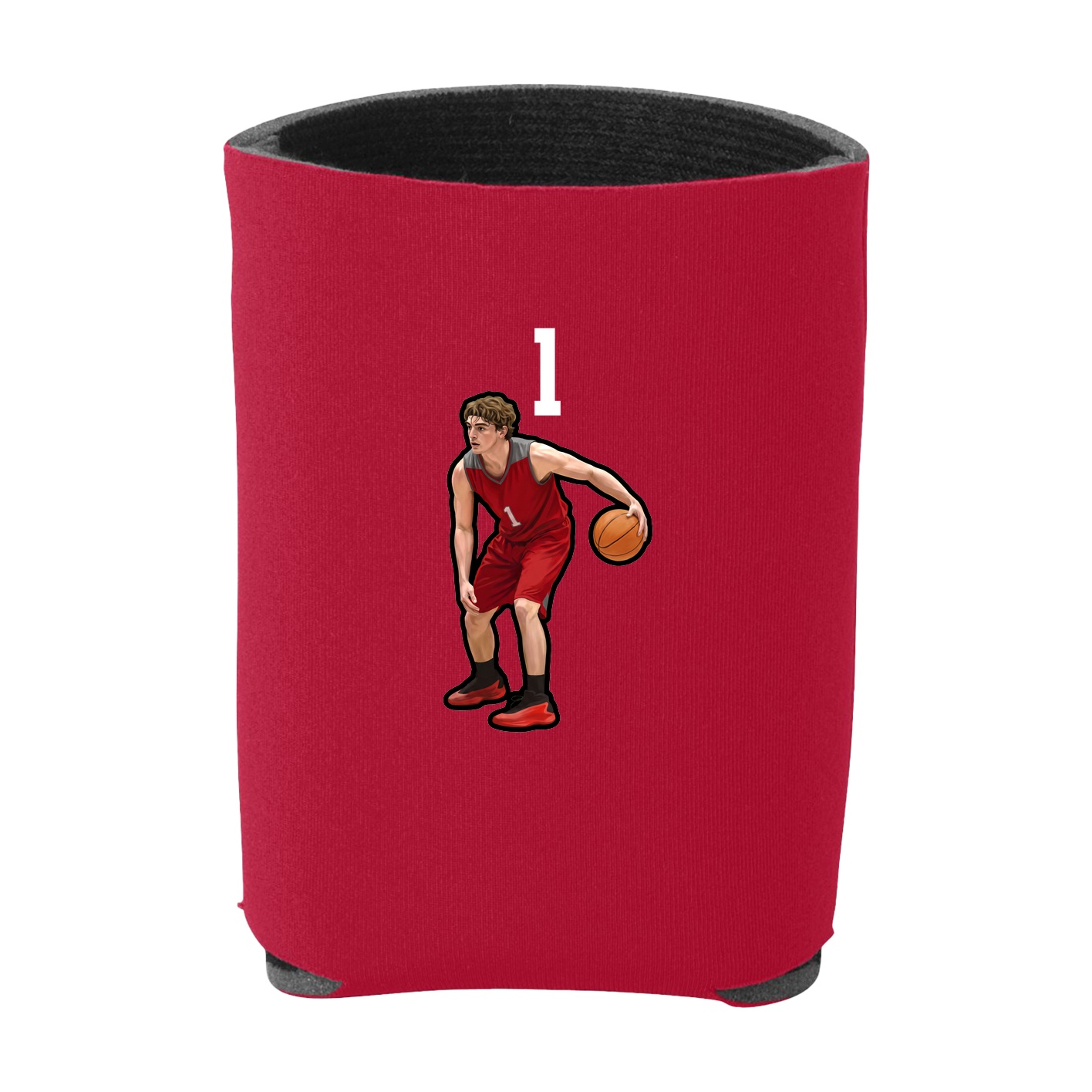 Can Holder — Number Top in Red